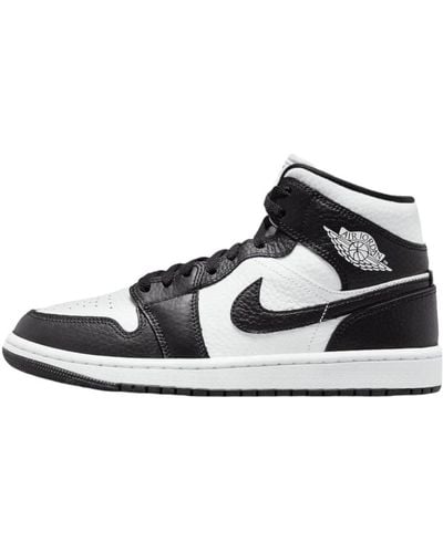 Nike Air 1 Mid "white Shadow" Shoes - Black