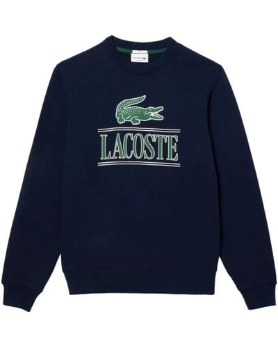 Lacoste Vintage 3d print unisex sweatshirt - Blu