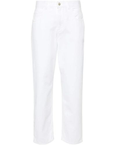 Moncler Cropped Pants - White