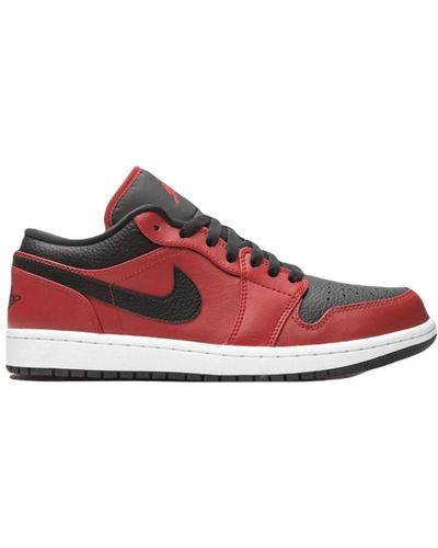 Nike Air jordan 1 low sneakers in pelle - Rosso