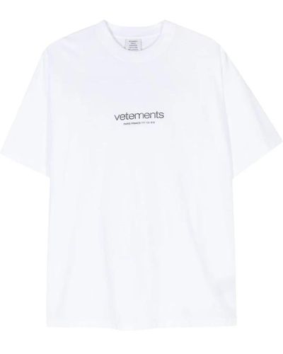 Vetements T-shirts - Blanco