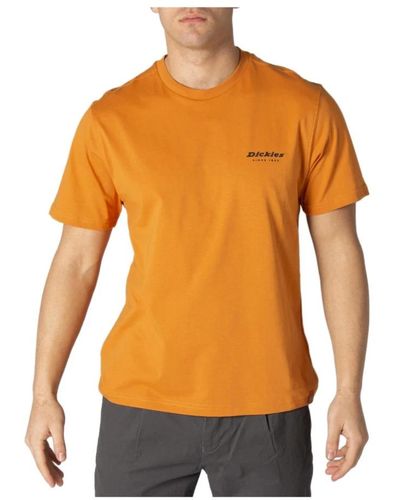 Dickies Magliette uomo arancione con stampa