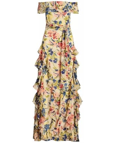 Ralph Lauren Vestido largo floral - Metálico