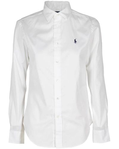 Ralph Lauren Lässiges kurzarmhemd - Weiß