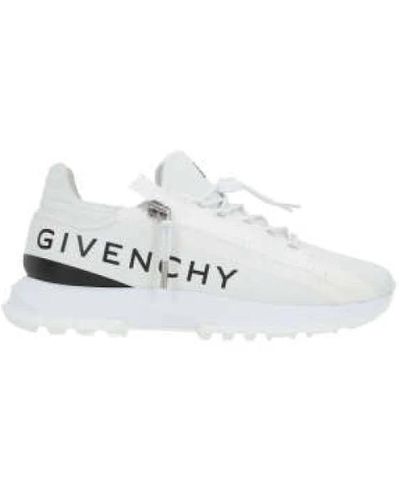 Givenchy Weiße low-top-ledersneakers mit logo-print