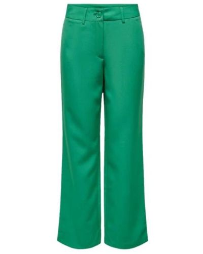 ONLY Pantalones anchos elegantes - Verde