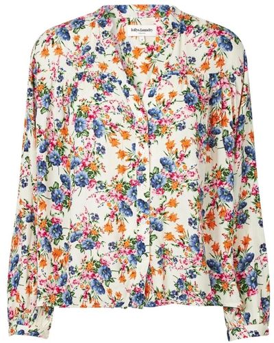Lolly's Laundry Feminine bluse mit blumenmuster - Mehrfarbig