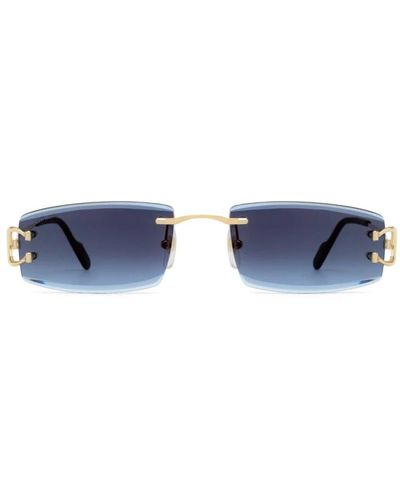 Cartier Goldene sonnenbrille ct0465s 002 stil - Mettallic