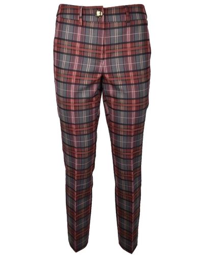 Marella Slim-Fit Trousers - Red