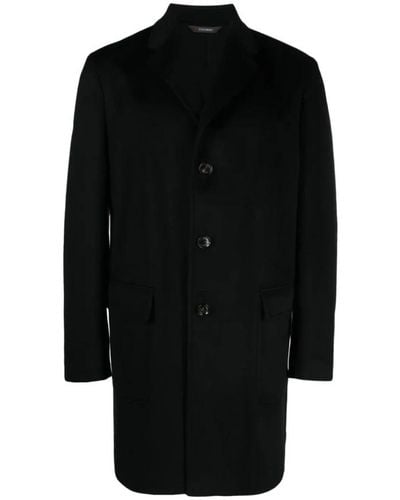 Colombo Single-Breasted Coats - Black