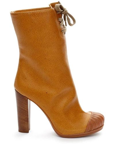 Fendi Heeled Boots - Brown
