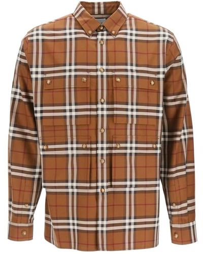 Burberry Casual Shirts - Brown
