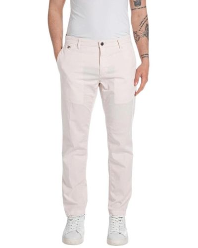 Replay Trousers > slim-fit trousers - Rose