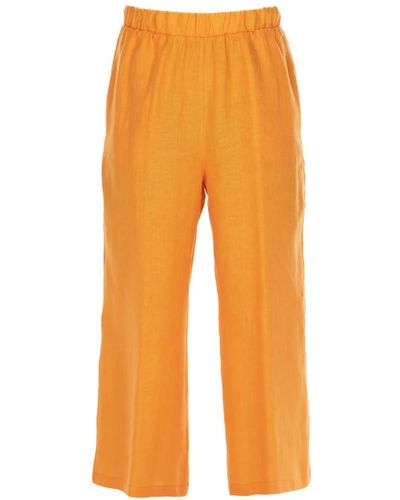 Vicario Cinque Trousers > wide trousers - Orange