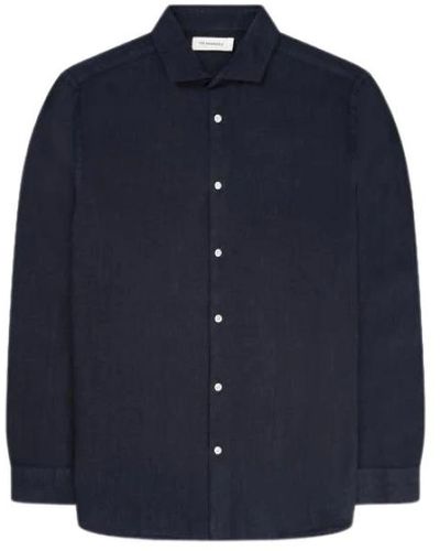 The Goodpeople Camicia in lino soho navy - Blu