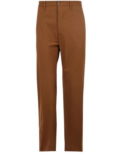 Nine:inthe:morning Slim-Fit Trousers - Brown