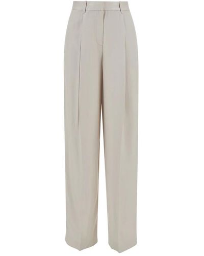 Theory Trousers > wide trousers - Gris