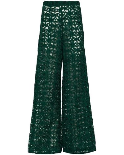 Andrea Iyamah Trousers > wide trousers - Vert