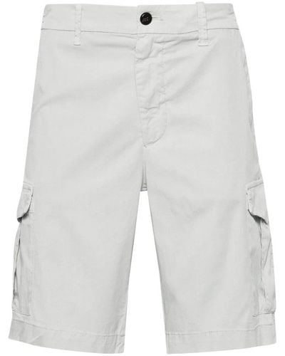 Eleventy Cargo-shorts aus baumwoll-/lyocell-mix,cargo shorts mit lyocell-mix - Weiß
