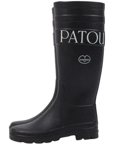 Patou X Le Chameau rubber boots black 9989-109B - 37 - Schwarz