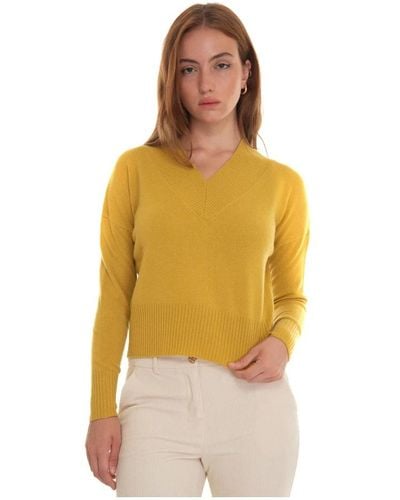 Pennyblack V-Neck Knitwear - Yellow