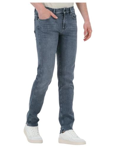 BOSS Slim fit delaware3 jeans grau - Blau