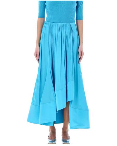 Lanvin Pleated midi skirt - Blu