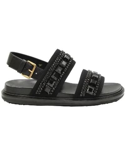 Marni Leder sandals - Schwarz