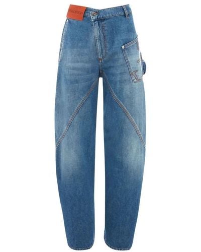 JW Anderson Loose-Fit Jeans - Blue