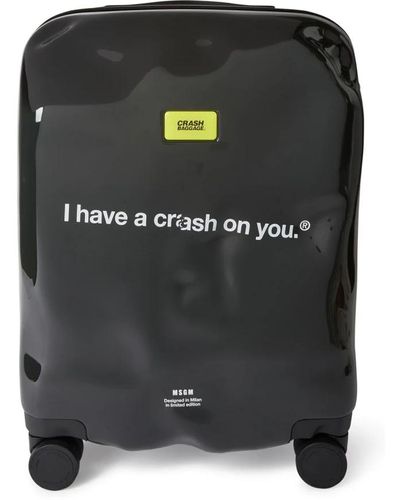 MSGM Icon runder koffer - perfekt für regelmäßige reisende - Schwarz