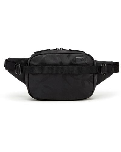 DIESEL Dsrt beltbag - belt bag utility in nylon stampato - Nero