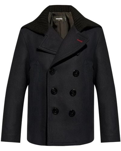 DSquared² Coats > double-breasted coats - Noir