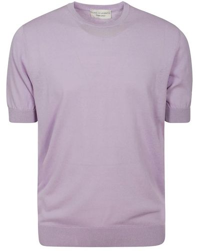 FILIPPO DE LAURENTIIS Tops > t-shirts - Violet