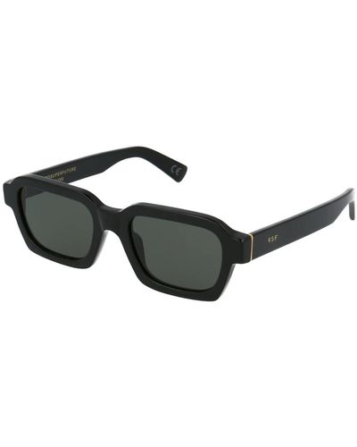 Retrosuperfuture Stylische caro sonnenbrille für den sommer - Schwarz