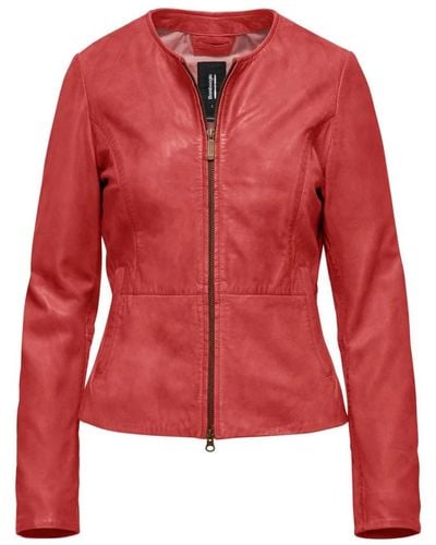 Bomboogie Jackets > leather jackets - Rouge