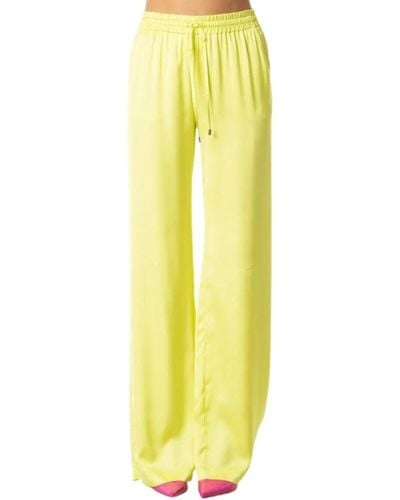 Ermanno Scervino Straight Trousers - Yellow