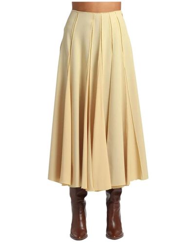 Erika Cavallini Semi Couture Midi Skirts - Natural
