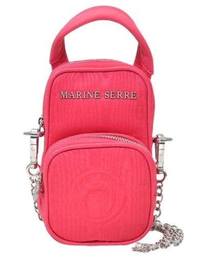 Marine Serre Moiré rosa parpaing tasche - Pink