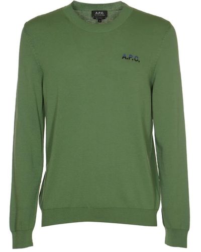 A.P.C. Round-Neck Knitwear - Green