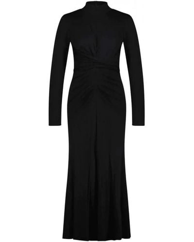 Diane von Furstenberg Vestido marquise con pliegues - Negro