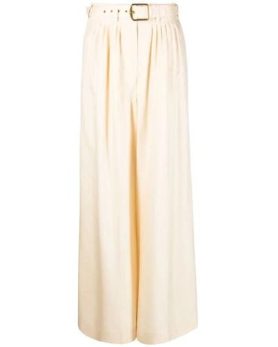 Zimmermann Wide Trousers - Natural
