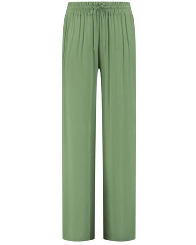 Pom Straight Trousers - Green
