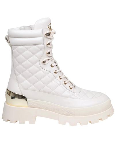 Michael Kors Lace-Up Boots - White