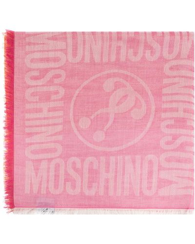 Moschino Schal mit monogramm - Pink