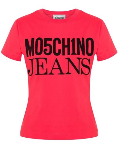 Moschino Kurzarm mode t-shirt - Pink