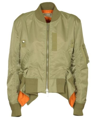 Sacai Bomber jackets - Grün