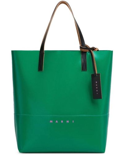 Marni Grüne einkaufstasche,celeste shopping tasche