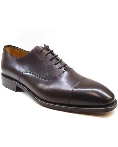 BERWICK  1707 Scarpe in pelle stile inglese marrone - Nero