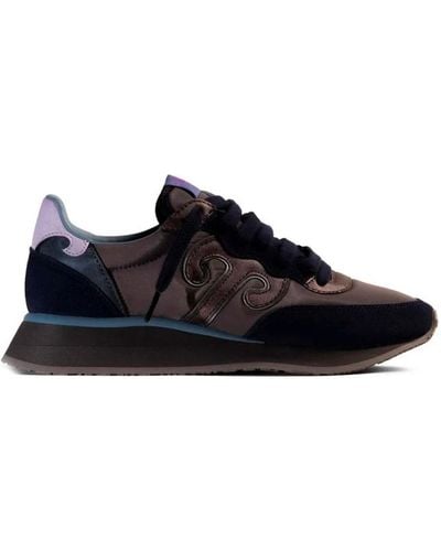 Wushu Ruyi Sneakers sintetiche blu/marrone per - Nero