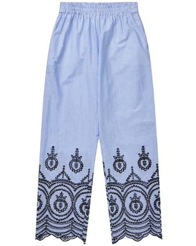 Munthe Cropped Trousers - Blue